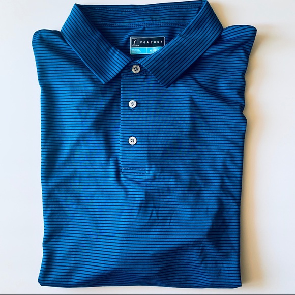PGA Tour Striped Polo - Picture 2 of 8